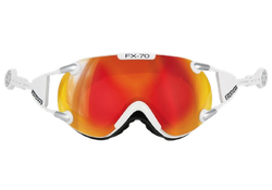 Lyžařské brýle Casco FX70 Carbonic White Orange Mirror - 2024/25