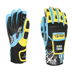 Lyžařské rukavice Level Worldcup JR CF Yellow/Blue - 2025/26