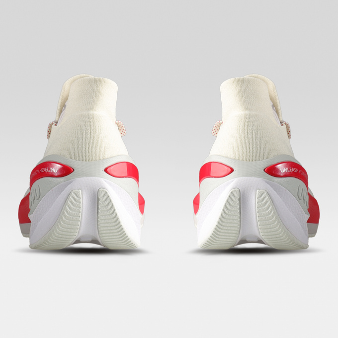 Boty UYN Lockie Woman Shoes Red Sole Off White