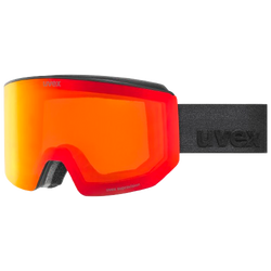Lyžařské brýle Uvex lace ATTRACT FM Black Matt/Mirror Red + spare lens - 2025/26