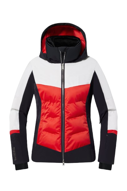  Lyžařská bunda Descente Iriss Super White/Electric Red - 2025/26