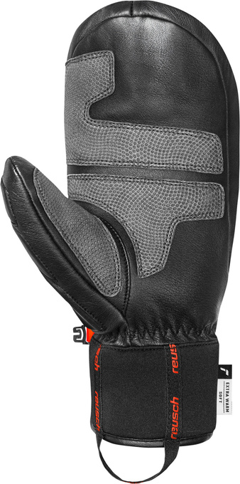 Lyžařské rukavice Reusch World Champ Mitten Black/Fluo Red - 2025/26