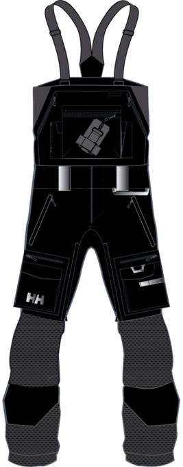 Lyžařské kalhoty Helly Hansen Mule Coach BIB R Black - 2025/26