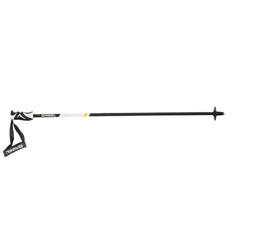 Zjazdové palice Gabel Carbon Cross Black/White CC Matt - 2025/26