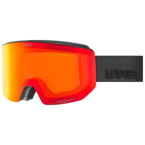 Lyžařské brýle Uvex lace ATTRACT FM Black Matt/Mirror Red + spare lens - 2025/26