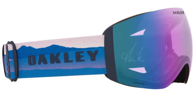 Lyžařské brýle Oakley Flight Deck Pro L Mikaela Shiffrin Sig/Prizm Snow Iced Iridium + Additional lens Prizm Snow Sapphire Iridium - 2025/26