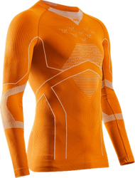 Funkčné tričko X-bionic Energy Accumulator Light Shirt LS Blazing Orange/Arctic White - 2024/25