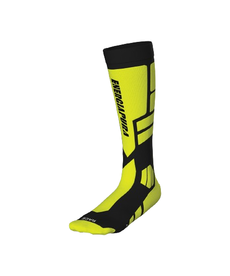 Lyžařské ponožky Energiapura PRO Socks Fluo Yellow/Black - 2025/26