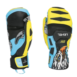Lyžařské rukavice Level SQ CF Mitt Yellow/Blue - 2025/26