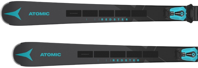 Zjazdové lyže Atomic Redster X7 Revoshock C + MI 12 GW Black/Teal - 2024/25