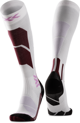 Lyžařské ponožky X-Socks Ski Perform OTC WMN X WHITE/LAVENDER - 2025/26