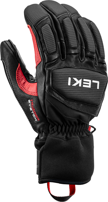Lyžařské rukavice LEKI Griffin Pro 3D Black/Red - 2025/26