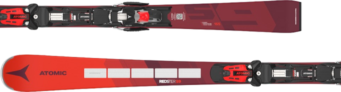 Sjezdové lyže Atomic Redster S9 Revoshock S + X 12 GW Red/Black - 2024/25