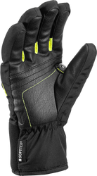 Lyžiarske rukavice LEKI Griffin 3D Junior Black/Neon - 2023/24