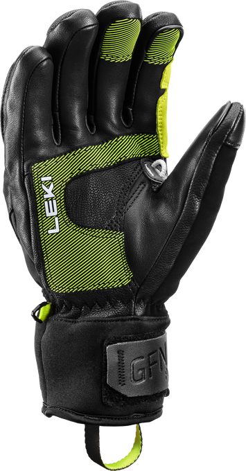 Lyžařské rukavice LEKI Griffin Pro 3D Black/Neon - 2025/26