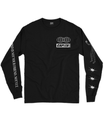 Tričko s Dlhým Rukávom Capita Friend Long Sleeve Tee Black - 2024/25