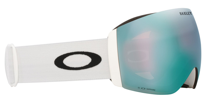 Lyžařské brýle Oakley Flight Deck Pro L Matte White/Prizm Snow Sapphire Iridium + Additional lens Prizm Snow Iced Iridium - 2025/26