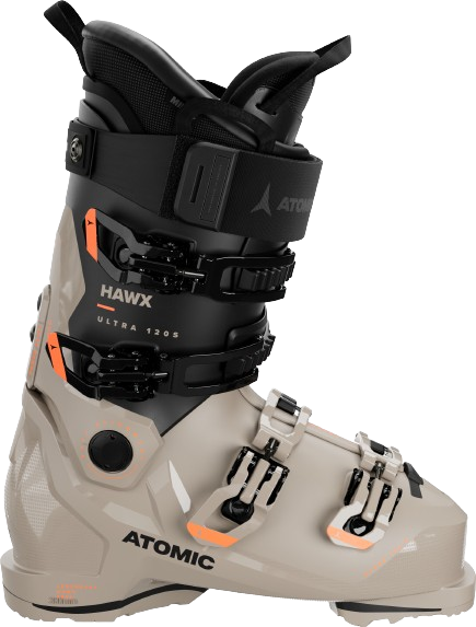 Sjezdové boty Atomic Hawx Ultra 120 S GW Cement/Black/Orange - 2024/25