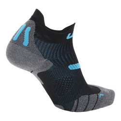 Běžecké ponožky UYN Man Run 2IN Socks Black/Turquoise