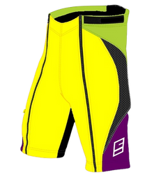 Šortky ENERGIAPURA NEW WORKOUT GREEN/YELLOW/VIOLET JUNIOR