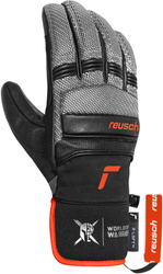 Lyžařské rukavice Reusch Alpine Master Black/Silver/Fluo Red - 2025/26