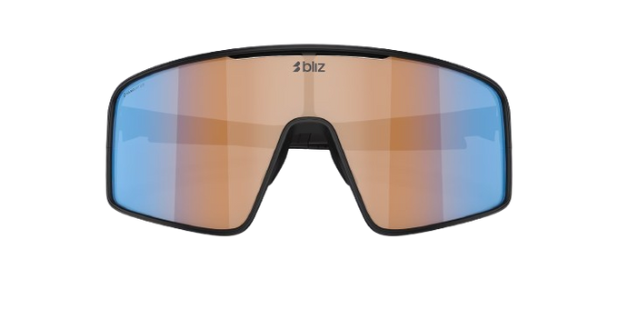 Slnečné okuliare BLIZ P001 Matte Black Frame / Coral/Orange Mirror Blue Lenses