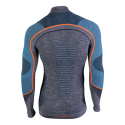 Funkční triko UYN Man Ambityon UW Shirt LG_SL Melange Turtleneck Black Melange/Atlantic/Orange Shiny - 2023/24