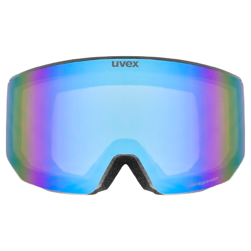 Lyžiarske okuliare Uvex lace ATTRACT FM Black Matt/Mirror Blue + spare lens - 2025/26