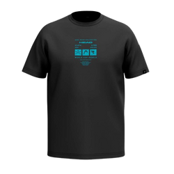 Tričko HEAD WCR T-Shirt Men Black - 2025/26