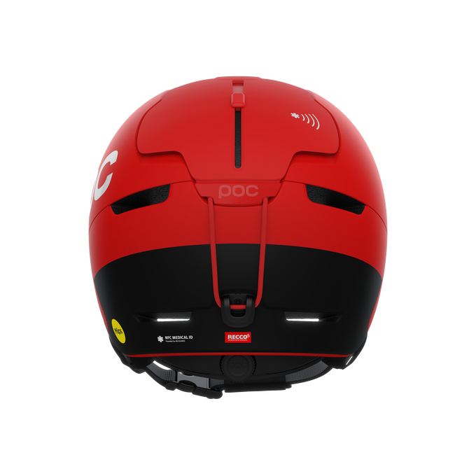 Lyžařská helma POC Obex BC MIPS Prismane Red Matt - 2025/26