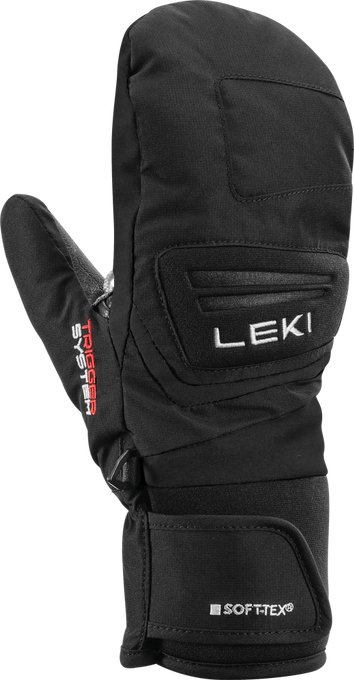 Lyžiarske rukavice LEKI Griffin 3D Mitt Junior Black - 2024/25