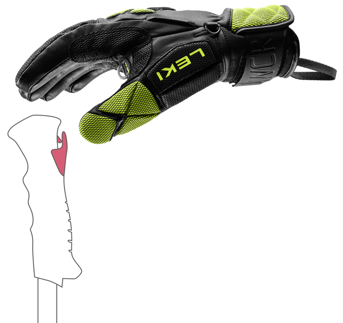 Lyžařské rukavice LEKI WCR Venom DH 3D - 2025/26