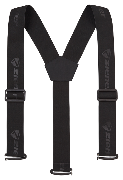 Podväzky Ziener Braces Teamwear Black - 2024/25