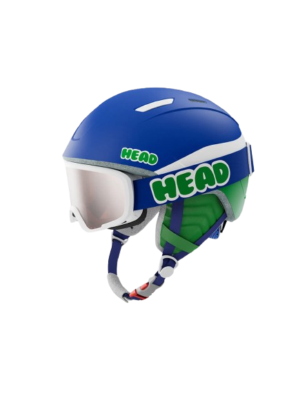 Lyžařská helma HEAD Mojo Set Blue/Green - 2025/26