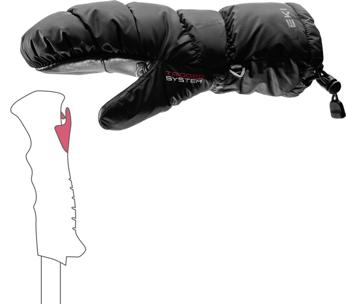 Lyžařské rukavice LEKI Glace 3D Women Mitt Black - 2025/26