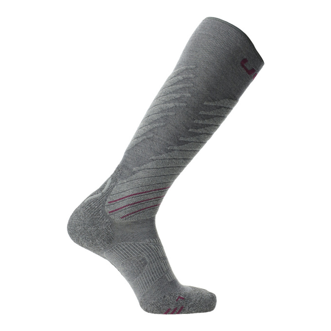 Lyžařské ponožky UYN Woman Ski One Comfort Fit Grey/Purple - 2025/26