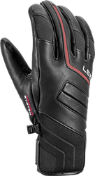 Lyžařské rukavice LEKI Phoenix 3D Black/Red - 2023/24