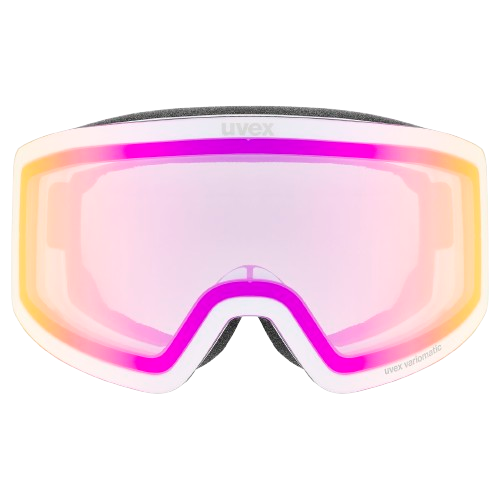 Lyžařské brýle Uvex Provoqe V White Matt/Mirror Pink - 2025/26