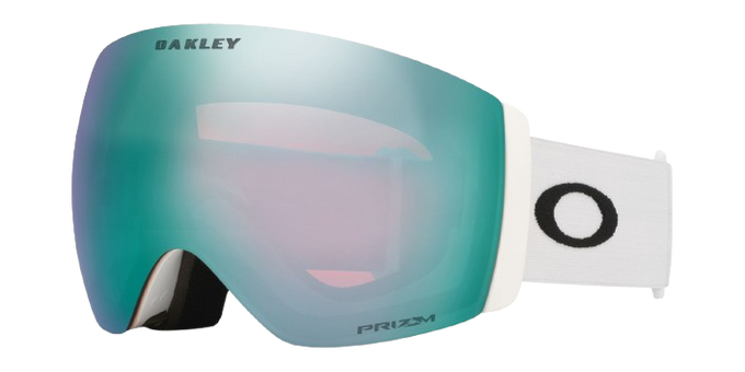 Lyžařské brýle Oakley Flight Deck Pro L Matte White/Prizm Snow Sapphire Iridium + Additional lens Prizm Snow Iced Iridium - 2025/26