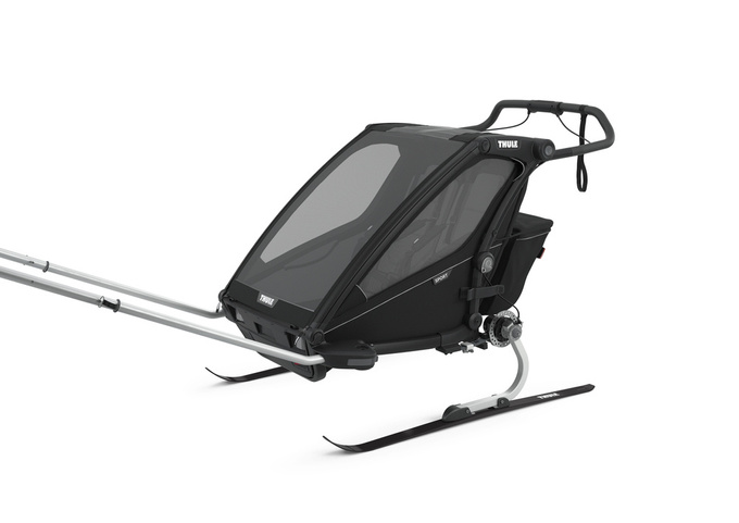 Sportovní vozík Thule Chariot Sport 2-seat Multisport Bike Trailer Midnight Black - 2024