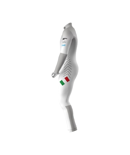 Lyžařská kombinéza Energiapura Master White (non insulated, padded) - 2024/25