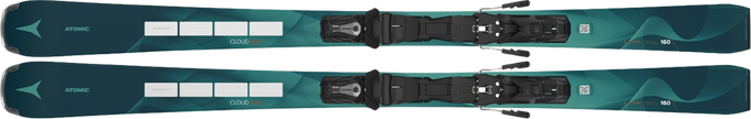 Zjazdové lyže Atomic Cloud Q14 Revoshock S + MI 12 GW Black/Smoke - 2025/26