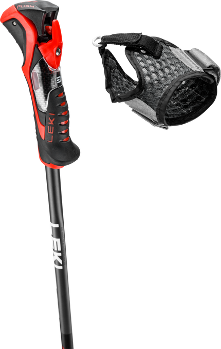 Sjezdové hole LEKI Airfoil 3D Black/Red - 2025/26