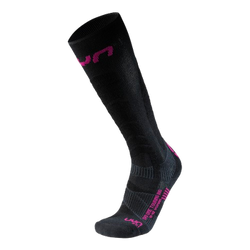 Lyžařské ponožky UYN Women Ski Touring One Bio Socks Black/Pink Yarrow - 2025/26