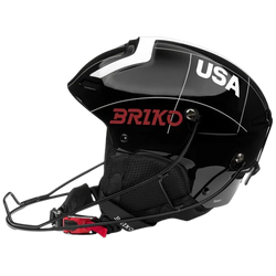 Lyžařská helma Briko Slalom 2.0 USA Shiny Black/White - 2025/26