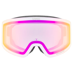 Lyžařské brýle Uvex Provoqe V White Matt/Mirror Pink - 2025/26