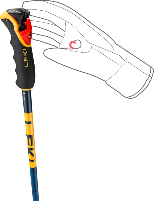 Sjezdové hole LEKI Spitfire 3D Orange - 2025/26