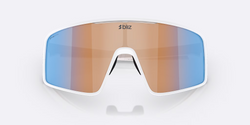 Sluneční brýle BLIZ P001 Frame Matte White with N_O_N Coral/Orange Mirror Blue Lenses