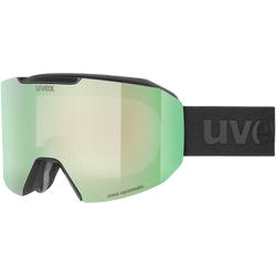 Lyžařské brýle Uvex Evidnt ATTRACT V Black Matt/Mirror Green + spare lens - 2025/26
