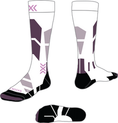 Lyžiarske ponožky X-Socks Ski Perform OTC WMN X White/Lavender - 2024/25
